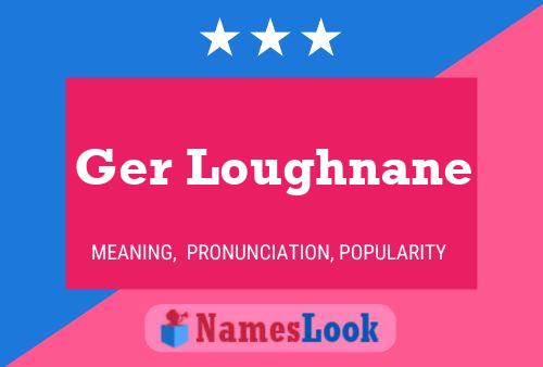 Ger Loughnane Name Poster