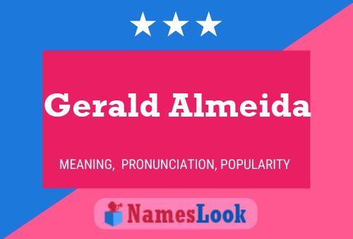 Gerald Almeida Name Poster