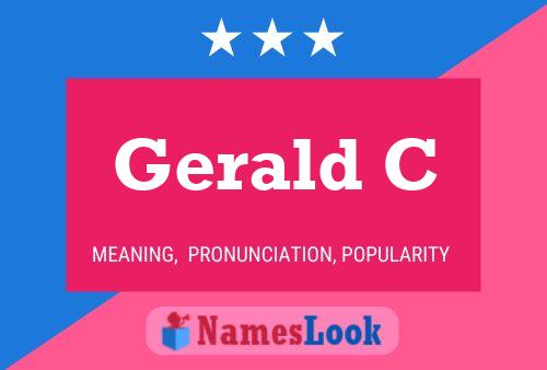 Gerald C Name Poster