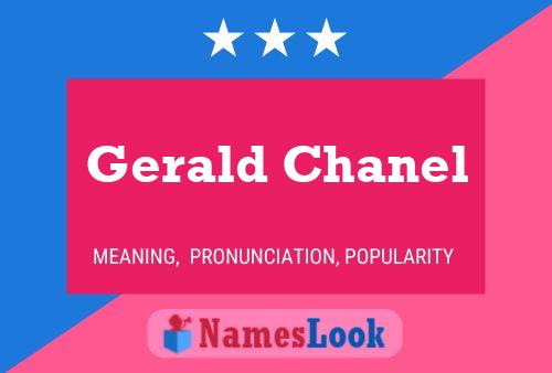 Gerald Chanel Name Poster