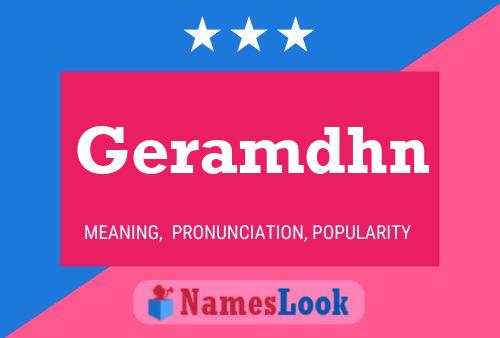 Geramdhn Name Poster