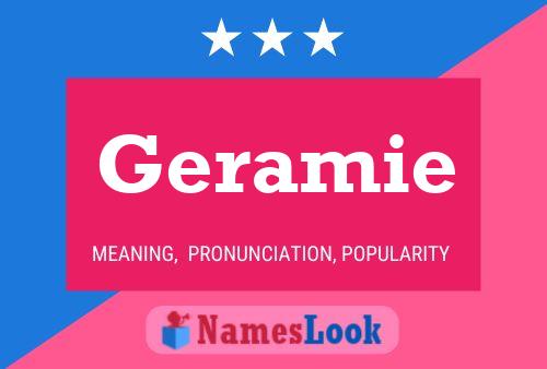 Geramie Name Poster