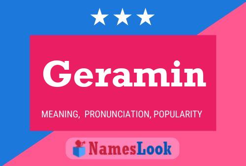 Geramin Name Poster