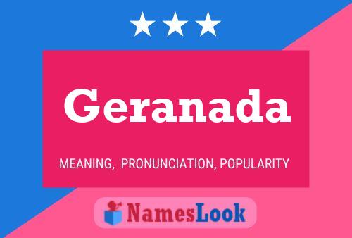 Geranada Name Poster