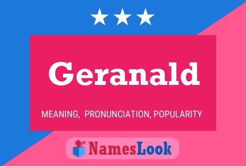 Geranald Name Poster