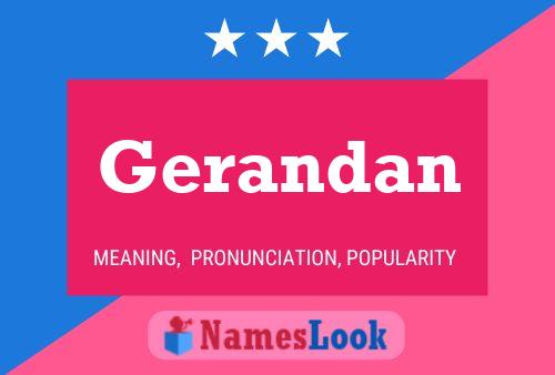 Gerandan Name Poster