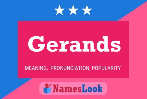 Gerands Name Poster