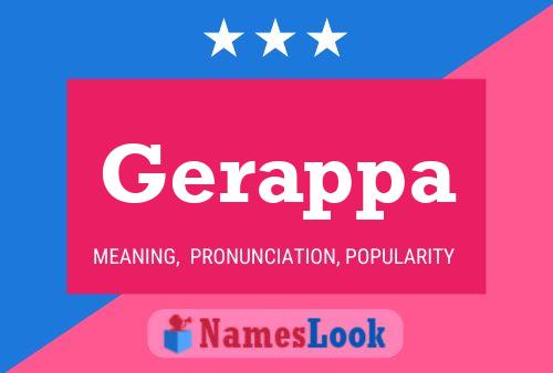 Gerappa Name Poster