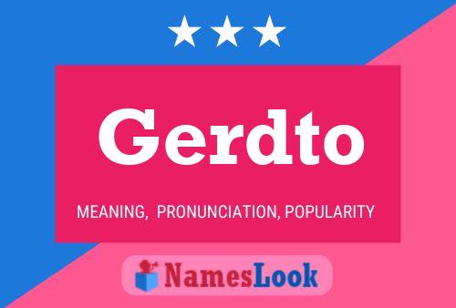 Gerdto Name Poster