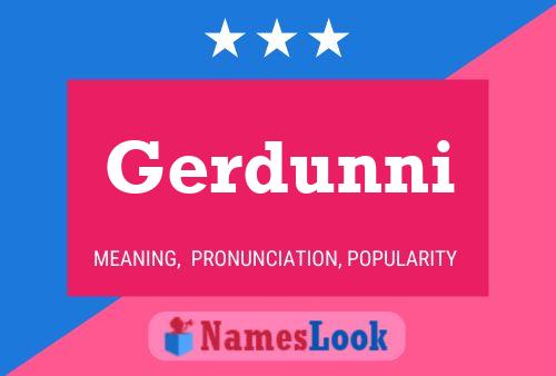 Gerdunni Name Poster