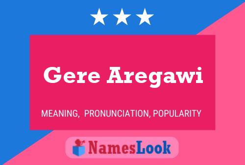 Gere Aregawi Name Poster