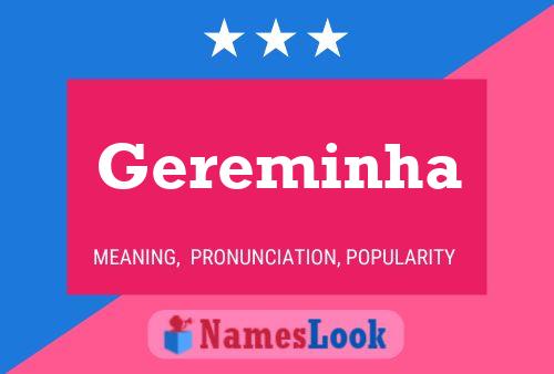 Gereminha Name Poster