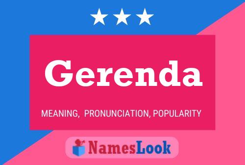 Gerenda Name Poster