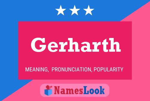 Gerharth Name Poster