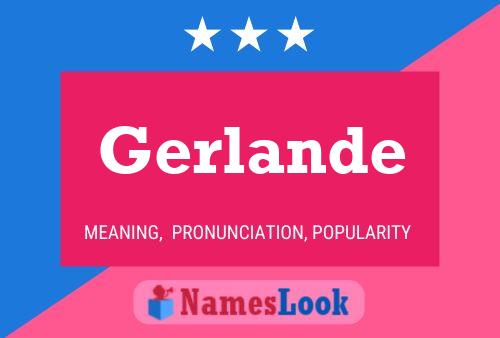 Gerlande Name Poster