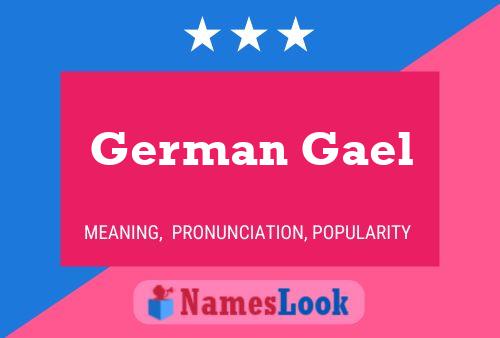 German Gael Name Poster