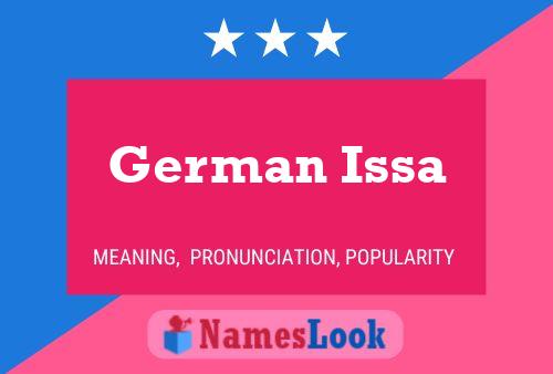 German Issa Name Poster