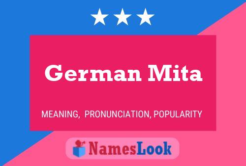 German Mita Name Poster