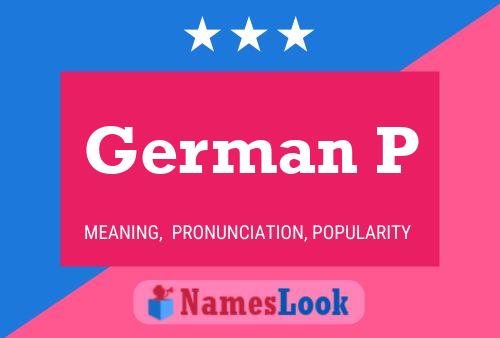 German P Name Poster