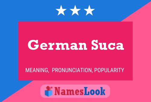 German Suca Name Poster