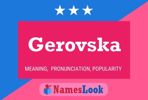 Gerovska Name Poster