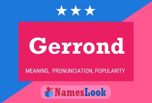 Gerrond Name Poster