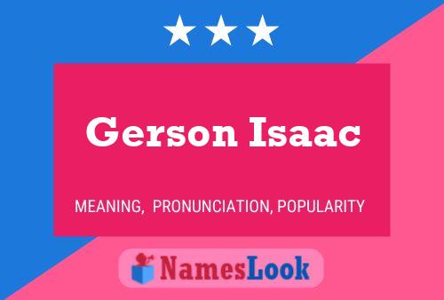 Gerson Isaac Name Poster