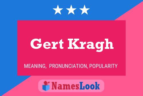 Gert Kragh Name Poster