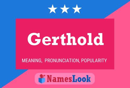 Gerthold Name Poster