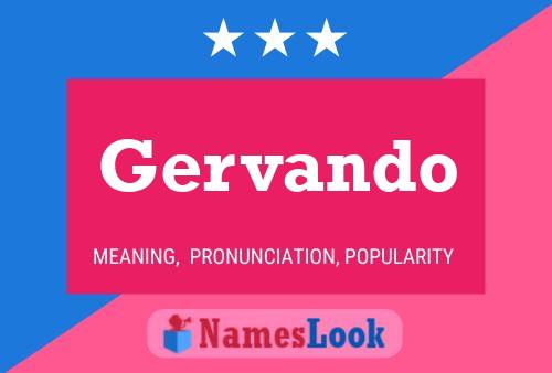 Gervando Name Poster