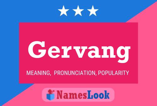 Gervang Name Poster