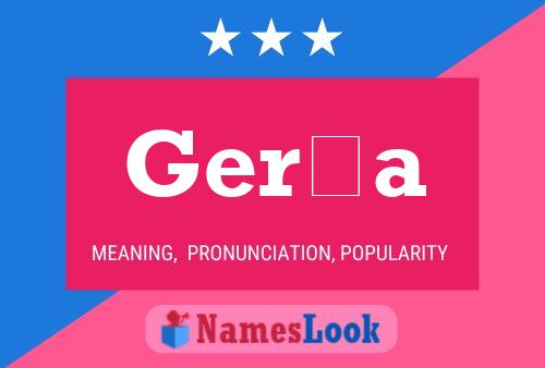 Gerða Name Poster