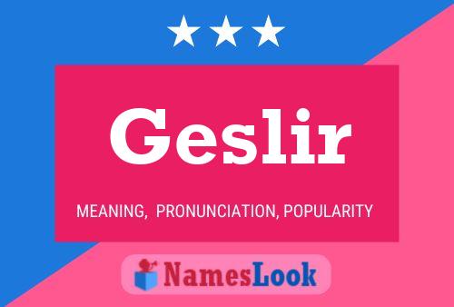 Geslir Name Poster