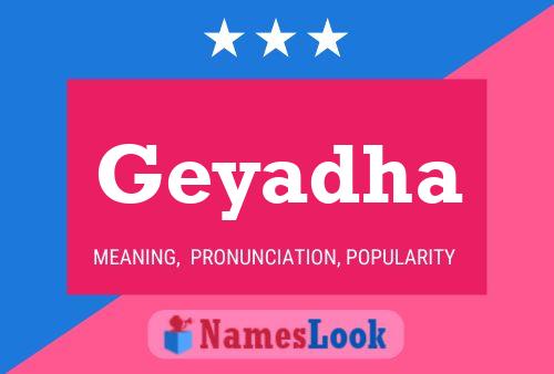 Geyadha Name Poster