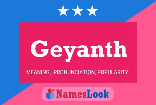 Geyanth Name Poster