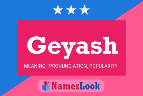 Geyash Name Poster