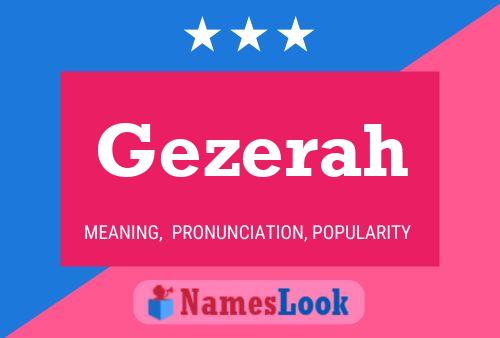 Gezerah Name Poster