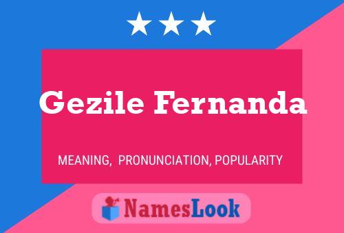 Gezile Fernanda Name Poster