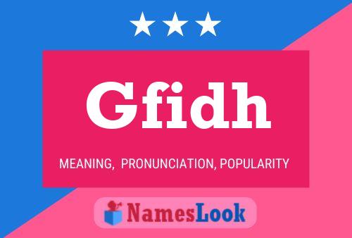 Gfidh Name Poster