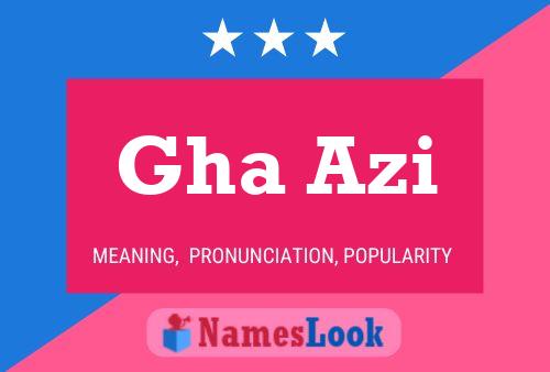 Gha Azi Name Poster