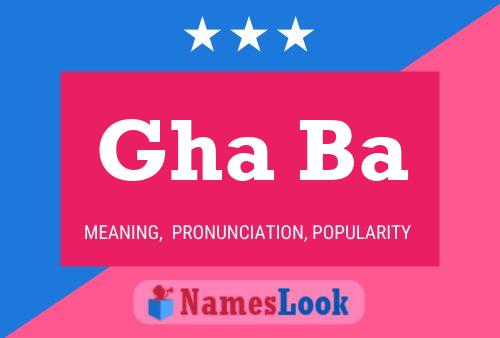 Gha Ba Name Poster