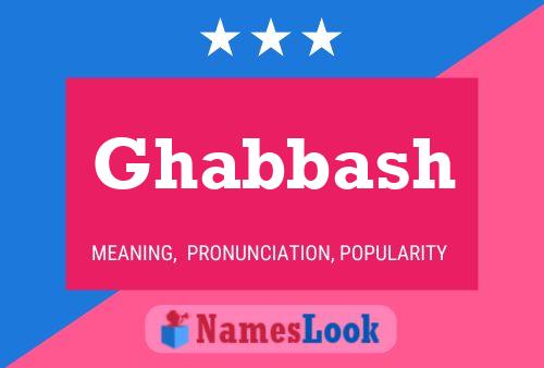 Ghabbash Name Poster