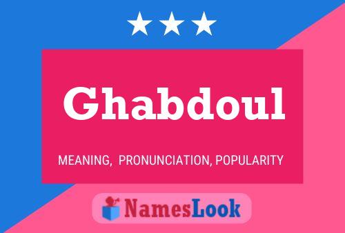 Ghabdoul Name Poster