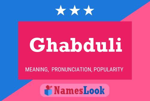 Ghabduli Name Poster