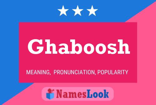 Ghaboosh Name Poster