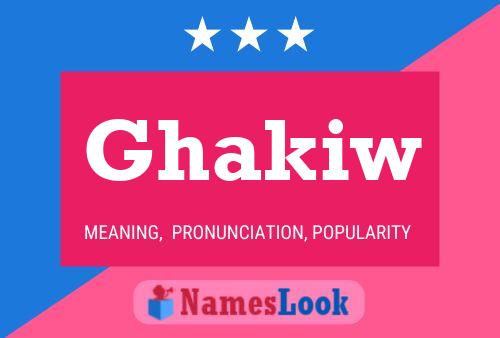 Ghakiw Name Poster