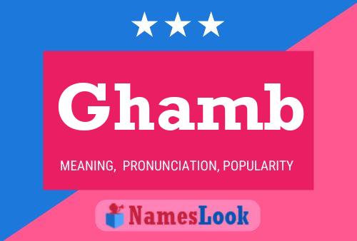 Ghamb Name Poster