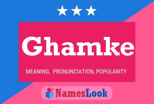 Ghamke Name Poster