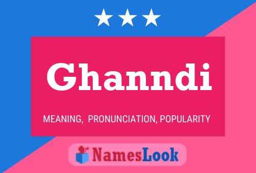 Ghanndi Name Poster