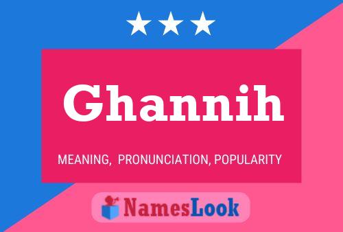 Ghannih Name Poster